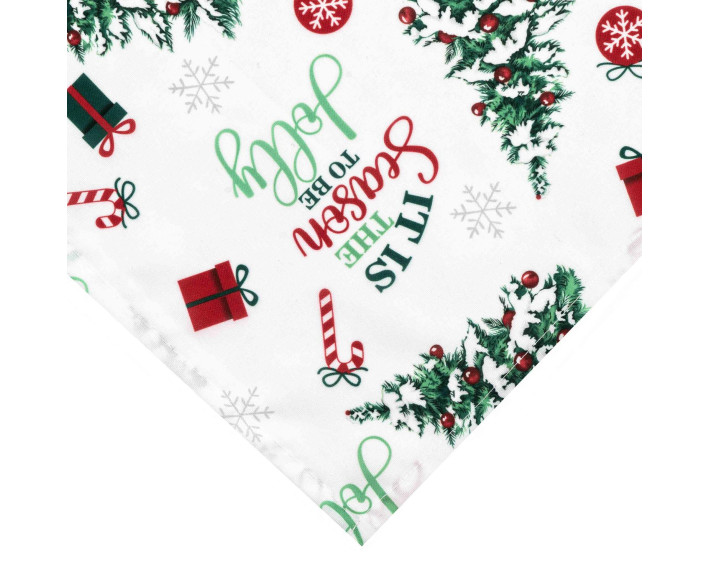 Скатертина Ardesto Christmas Tree 120х140см, 100% поліестер, зелений