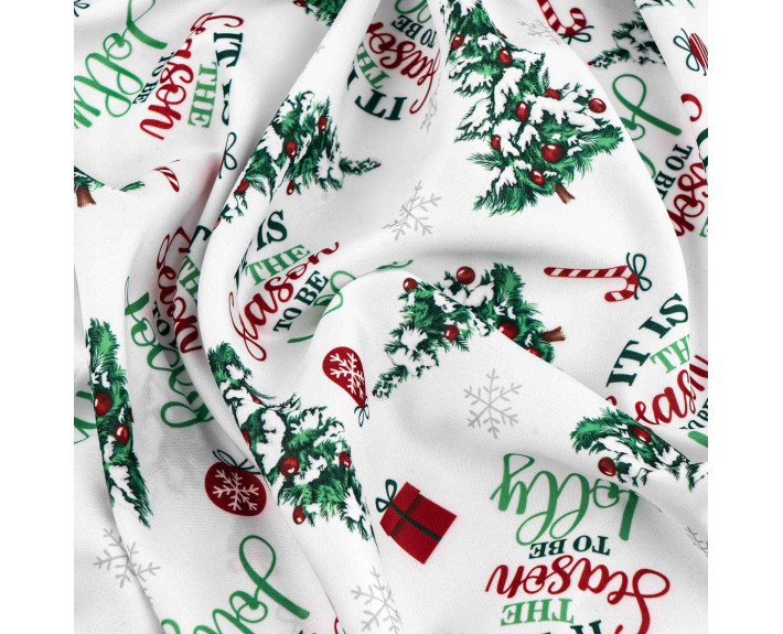 Скатертина Ardesto Christmas Tree 120х140см, 100% поліестер, зелений
