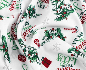 Скатертина Ardesto Christmas Tree 120х140см, 100% поліестер, зелений