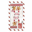Подарунковий набір рушничків в коробці Ardesto Christmas Gingerbread 38х63см,2шт 100% бавовна червон