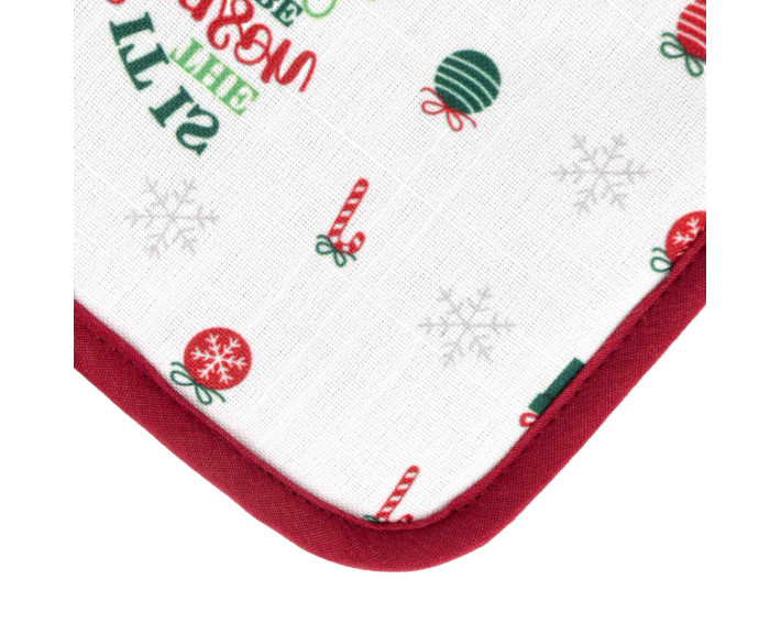 Прихватка Ardesto Christmas Tree 18х20см, 100% поліестер (верх), 100% бавовна (низ), зелений