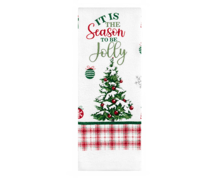 Набір рушничків для кухні Ardesto Christmas Tree 38х63см, 2шт, 100% бавовна, зелений