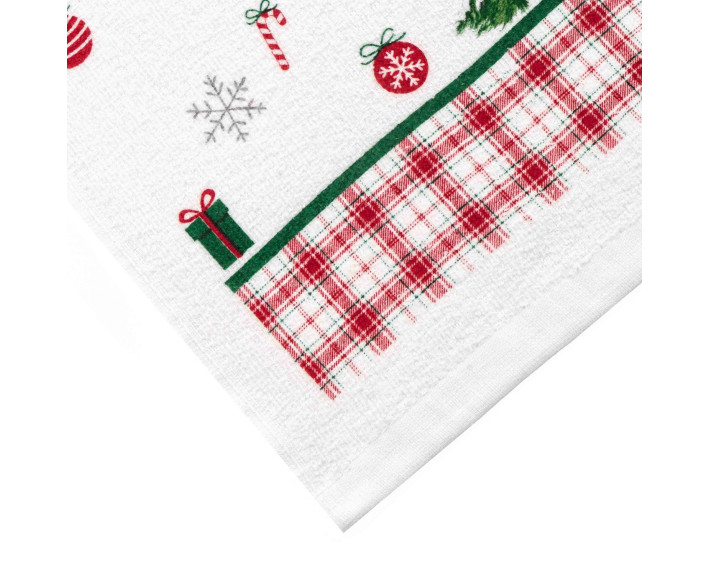 Набір рушничків для кухні Ardesto Christmas Tree 38х63см, 2шт, 100% бавовна, зелений