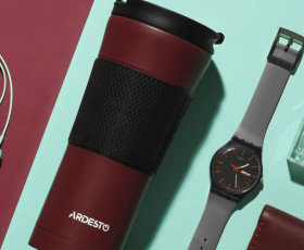 Термокухоль Ardesto To Go, 450мл, нержавіюча сталь, червоний