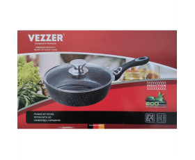 Пательня кована з кришкою VEZZER 24*6,5 см VZ8058