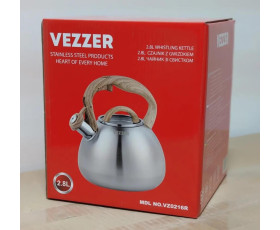 Чайник VEZZER зі свистком 2,8 л VZ0216R