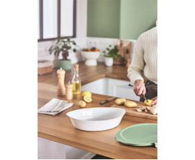Форма для запік/овал/ 32*20 см з кришкою LUMINARC SMART CUISINE CARINE