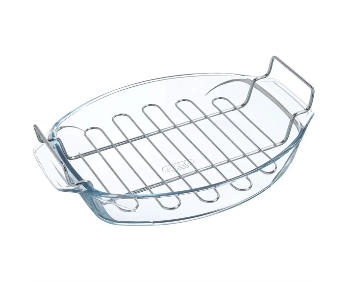 Форма для запікання овал. 38х27х11см (4л) з решіт. PYREX