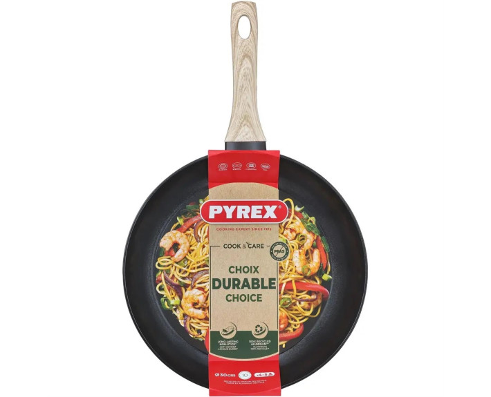 Сковорода 30 см индукция б/крышки  PYREX Cook&Care