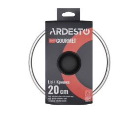 Кришка ARDESTO Gemini Gourmet, 20см, термостійке скло, нержавіюча сталь, бакеліт