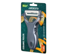 Овочечистка керамічна ARDESTO Fresh, кераміка, пластик, темний