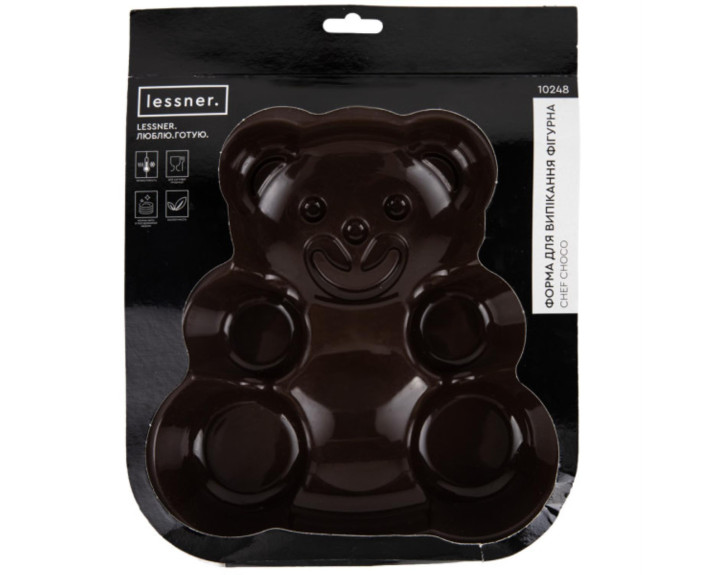 Форма д/випікання фігурна силікон.25х24х4,7см Lessner Chef Choco 10248