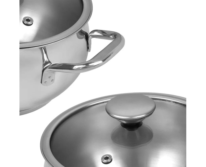 Каструля D=24см 6,3л Lessner Ottimo 55879-24