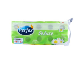 Туалетний папір Deluxe Ромашка 3 шар.10шт Perfex