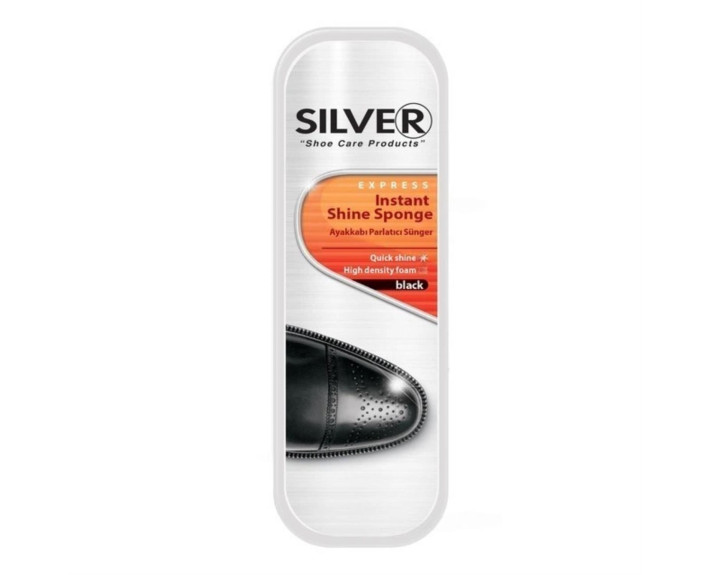 Губка блиск стандарт чорна Silver