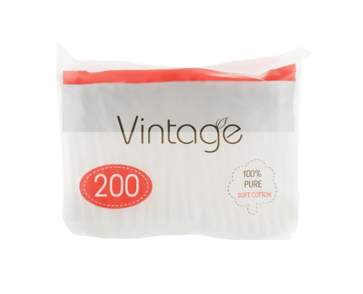 Ватні палички 200 шт поліетилен Vintage
