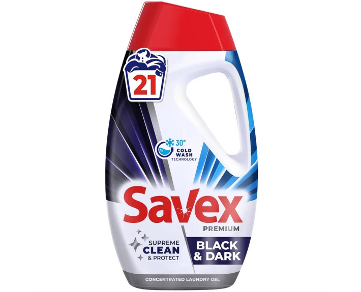 Заcіб для прання рідкий 0.945л SAVEX Premium BLACK&DARK