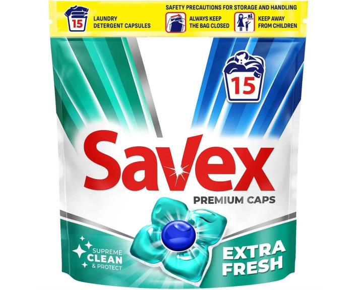 Капсули 15 шт SAVEX Premium Caps EXTRA FRESH
