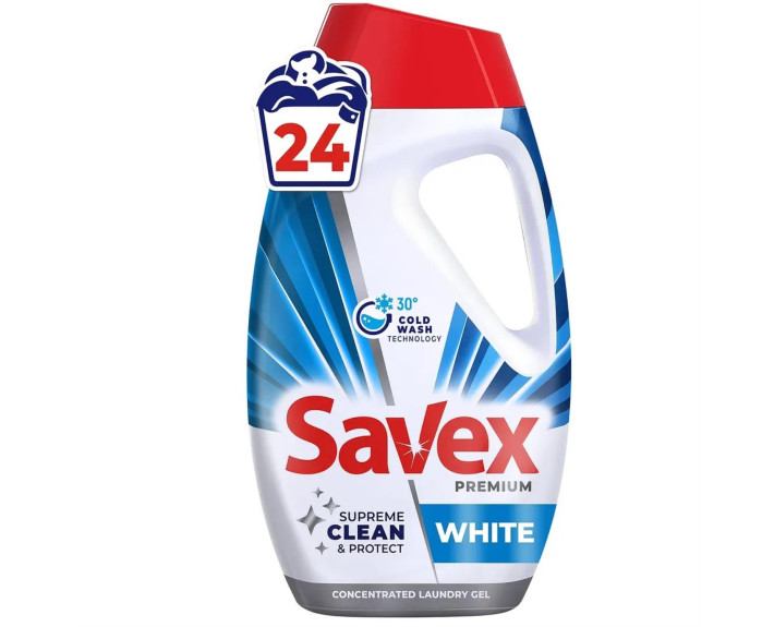 Заcіб для прання рідкий 0.96л SAVEX Premium WHITE