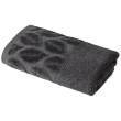 Рушник 30*50 бавовна 100% Leaves Dark Gray  SOHO