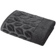 Рушник 50*90 бавовна 100% Leaves Dark Gray SOHO