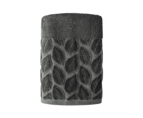 Рушник 50*90 бавовна 100% Leaves Dark Gray SOHO
