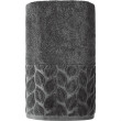 Рушник 90*150 бавовна 100% Leaves Dark Gray SOHO