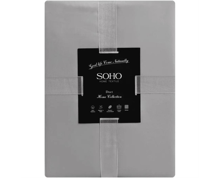 Комплект пост.білизни Євро Duet 200*230 Grey/Graphite  SOHO