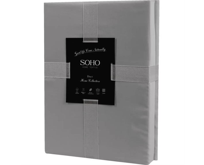Комплект пост.білизни Євро Duet 200*230 Grey/Graphite  SOHO