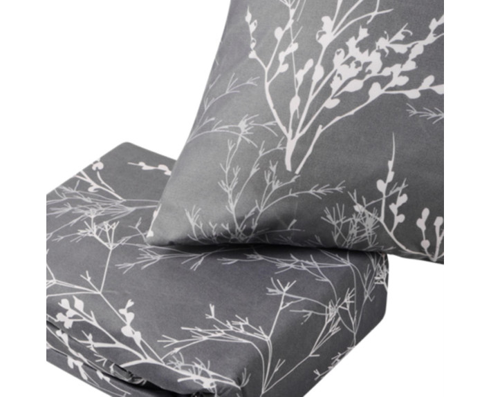 Комплект пост.білизни Двоспальний 180*220 Branch Grey  SOHO