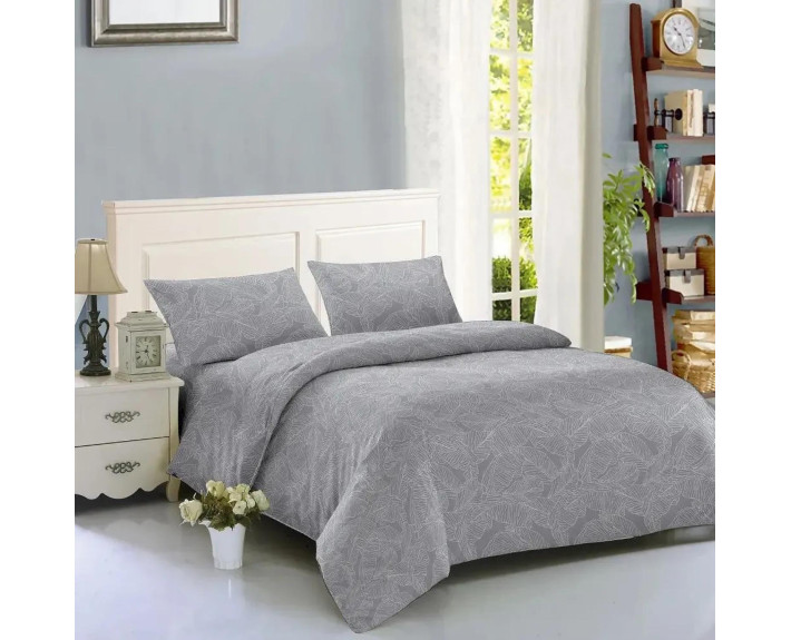 Комплект пост.білизни Полуторний 150*200 Leaves Grey  SOHO