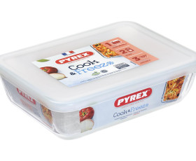 Форма з кришкою прямокутна  22х17х6 (1.5л)  PYREX Cook&Freez