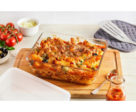 Форма з кришкою прямокутна  24х19х8 (2,6л)  PYREX Cook&Freez