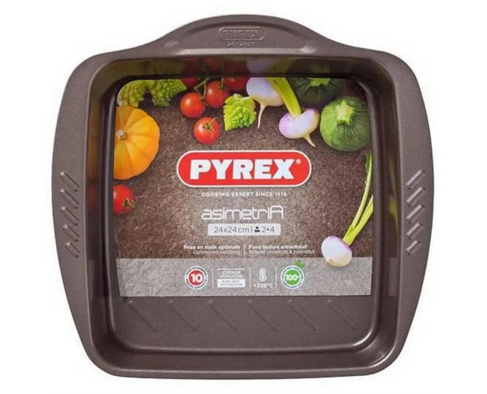 Форма  PYREX Asimetria 24x24 cm квадратна