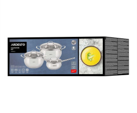 Набір посуду ARDESTO Gemini Liguria, 6 предметів, нержавіюча сталь
