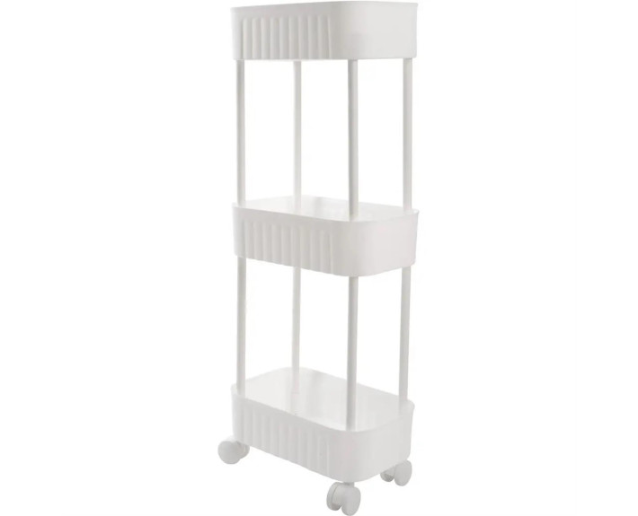 Етажерка  VIOLET HOUSE 6020 Honeycomb 3 пол. GREY/ WHITE 17*27*73 см