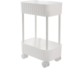 Етажерка  VIOLET HOUSE 6021 Honeycomb 2 пол. GREY/WHITE 17*27*43 см