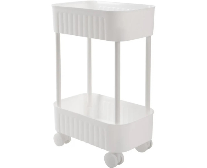 Етажерка  VIOLET HOUSE 6021 Honeycomb 2 пол. GREY/WHITE 17*27*43 см