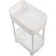 Етажерка  VIOLET HOUSE 6021 Honeycomb 2 пол. GREY/WHITE 17*27*43 см