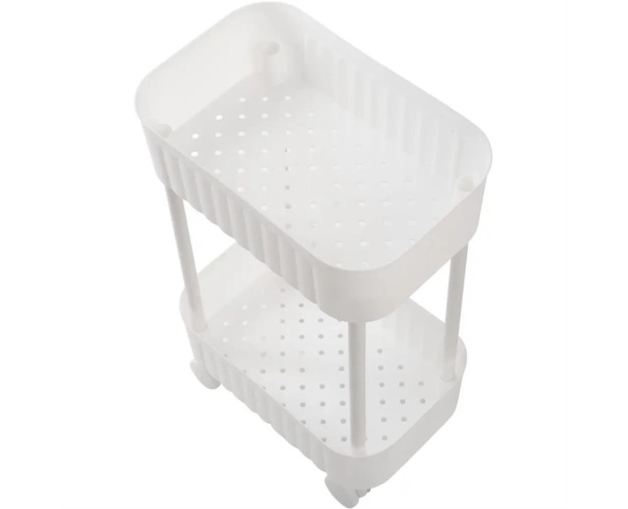 Етажерка  VIOLET HOUSE 6021 Honeycomb 2 пол. GREY/WHITE 17*27*43 см