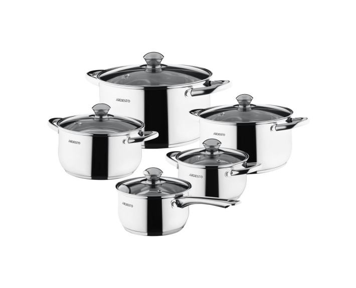 Набір посуду ARDESTO Gemini Gourmet Varese, 10 предметів, нержавіюча сталь