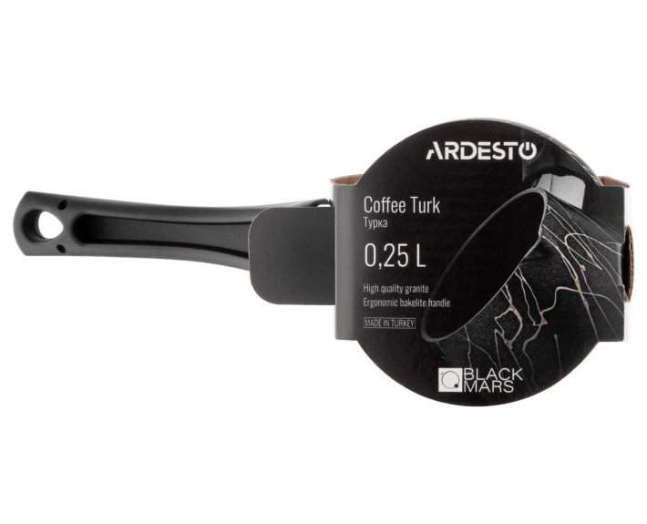 Турка ARDESTO Black Mars, 0.25л, алюміній, бакеліт, чорний