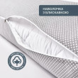 Подушка з наволочкою NORDIC COMFORT+ 40х140 см для відпочинку та сну ТМ IDEIA з блискавкою (сіра)