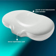 Подушка ортопедична CloudTherapy IDEIA 65х40х10 см з ефектом пам'яті (сіра)