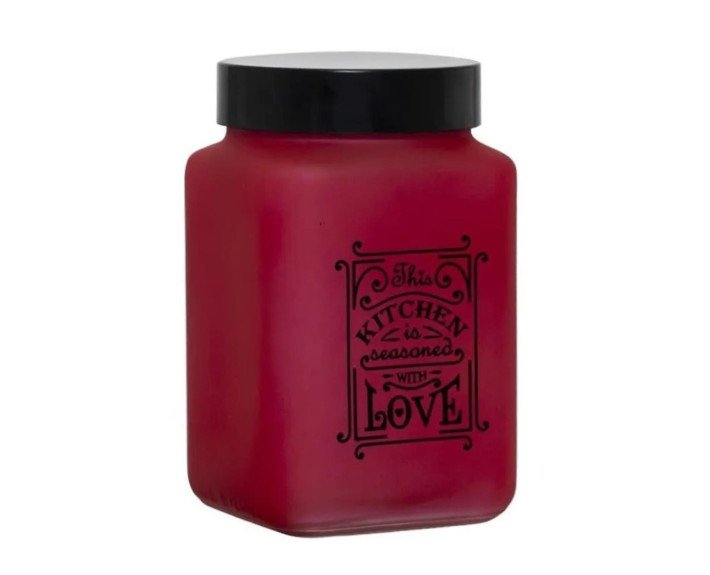 Банка HEREVIN MAT Kitchen RED 1,5 л