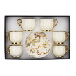 Набір "Золоті квіти" на 6 персон  молочний, 300 мл 19296-009
