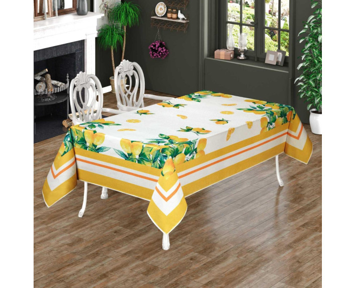 Скатертина "Print" Sagol 160х220 Lemon
