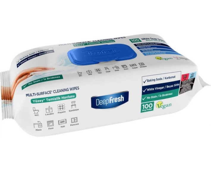 Серветки вологі д/очищення поверхонь 100шт Soap Deep Fresh
