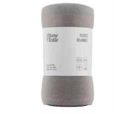 Плед ARDESTO Fleece 130x160см, 100% поліестер, сірий світлий