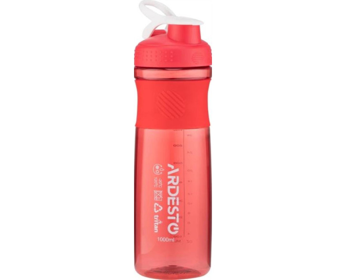 Пляшка для води ARDESTO Smart bottle, 1000мл, тритан, червоний